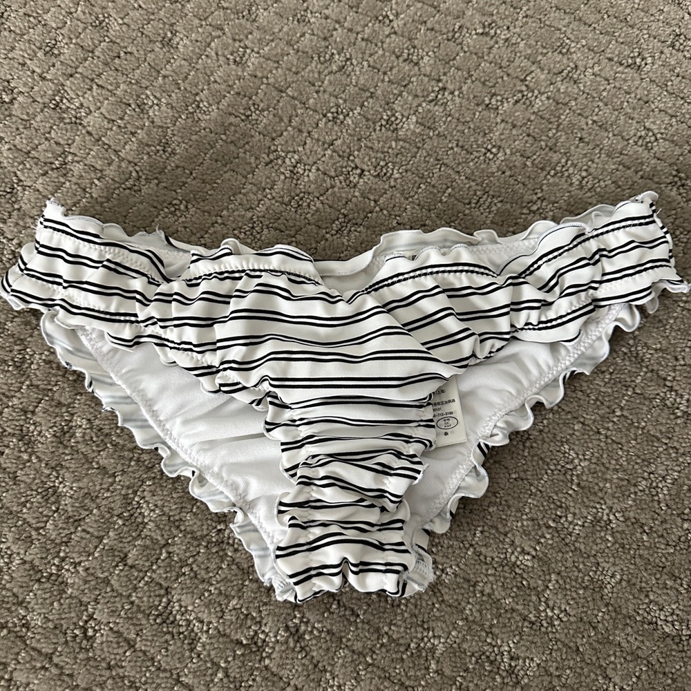 Striped bikini bottom